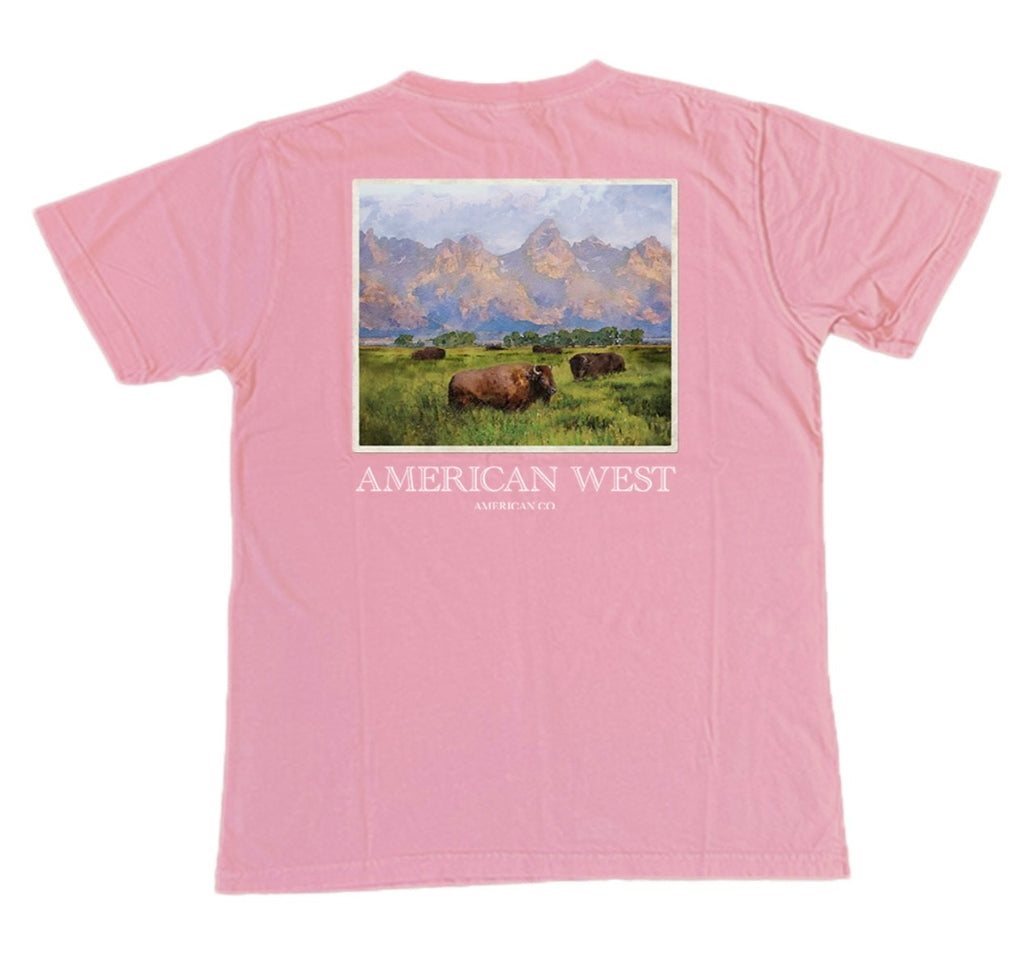 American West Short Sleeve Pocket Tee