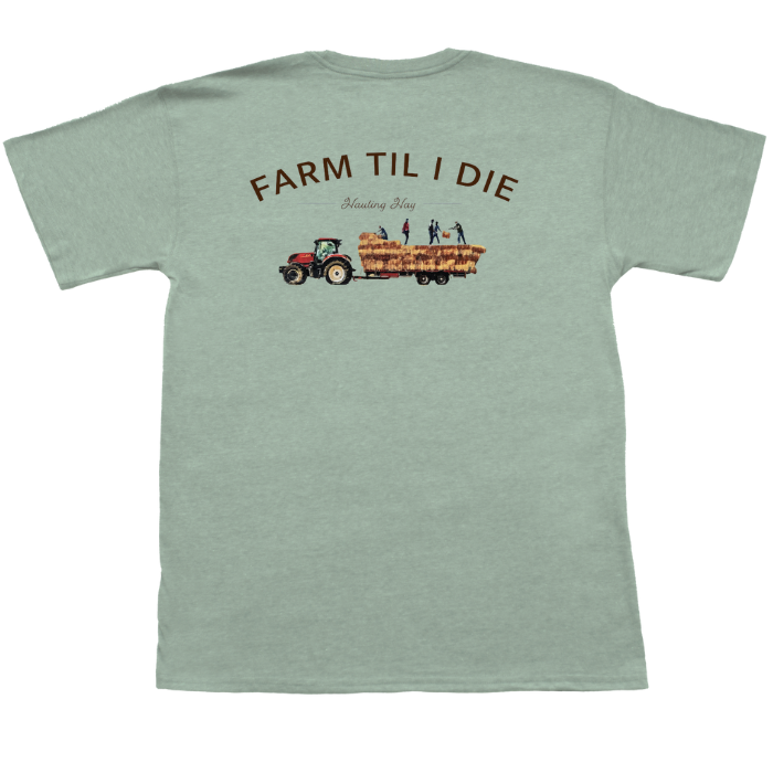 Baling Hay Short Sleeve Pocket Tee