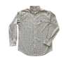 Charcoal & White Performance Button Down- Standing Dawg
