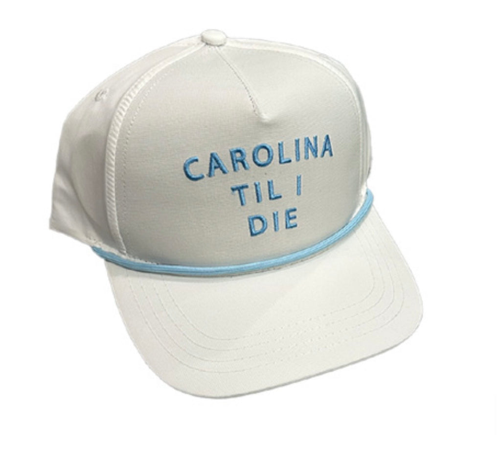 'CAROLINA TIL I DIE' 5 Panel Performance Rope Hat