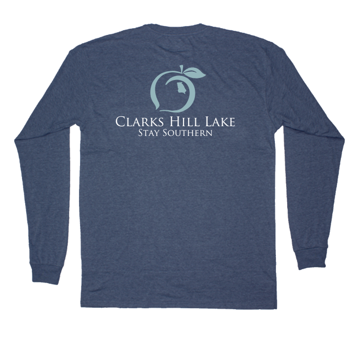 Clarks Hill Lake Long Sleeve Hometown Pocket Tee