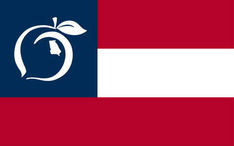 Peach State Pride Nylon Flag