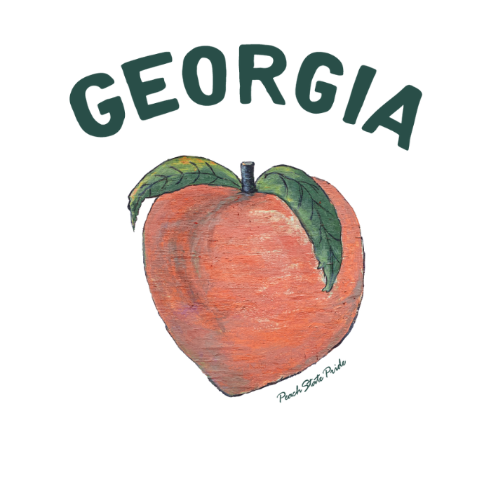 Georgia Peach Short Sleeve Pocket Tee