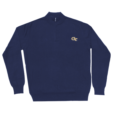 GCSU Cotton/Cashmere Pullover Navy