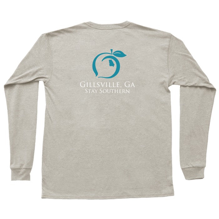 Gillsville, GA Long Sleeve Hometown Pocket Tee