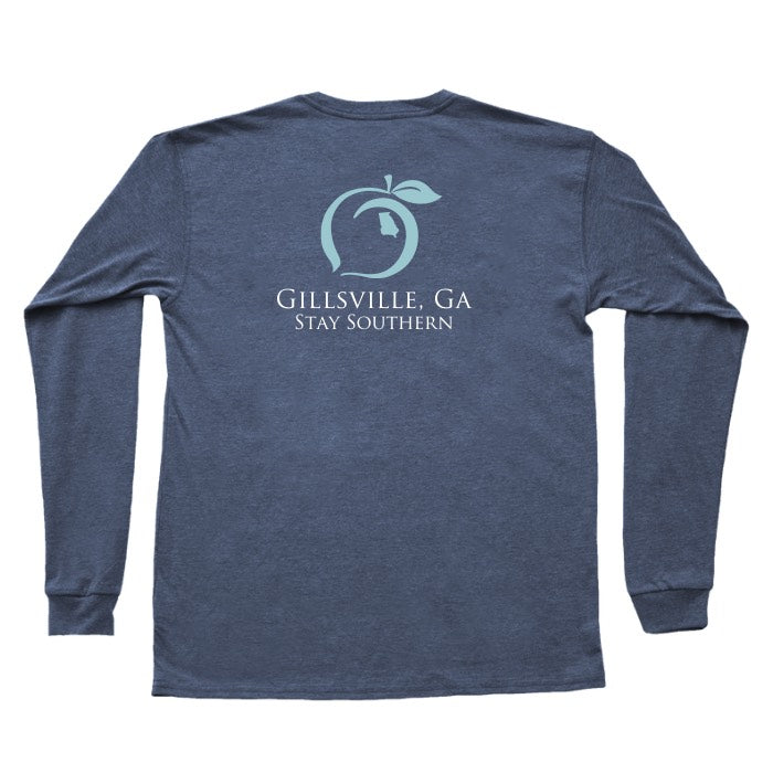 Gillsville, GA Long Sleeve Hometown Pocket Tee