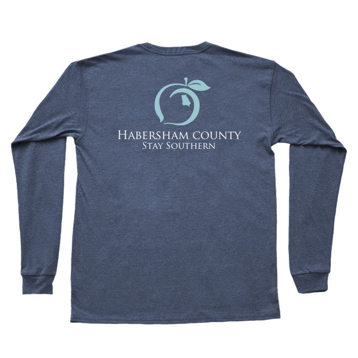 Habersham County Long Sleeve Hometown Pocket Tee