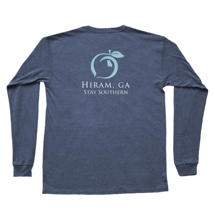 Hiram, GA Long Sleeve Hometown Pocket Tee