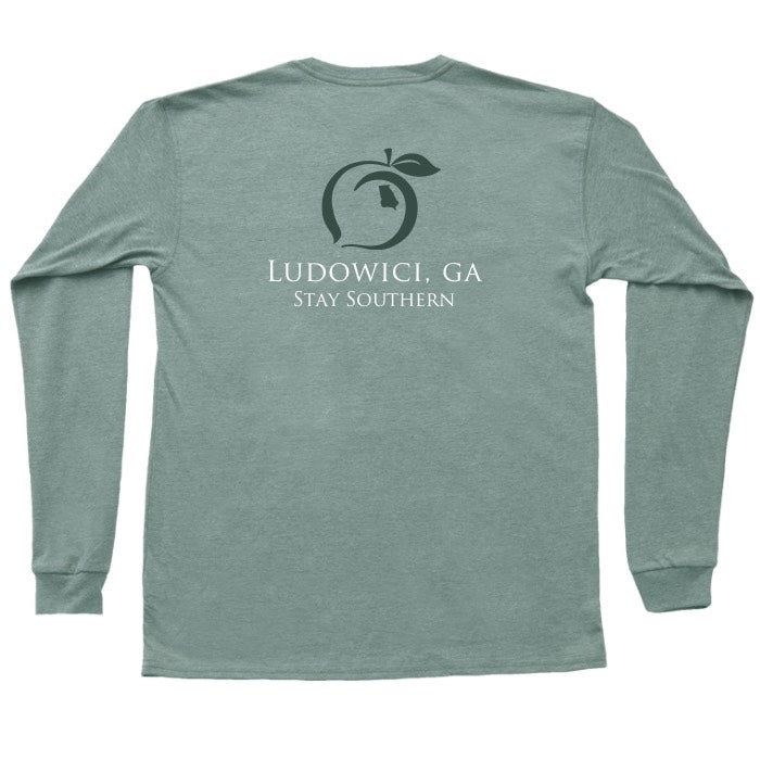 Ludowici, GA Long Sleeve Hometown Pocket Tee