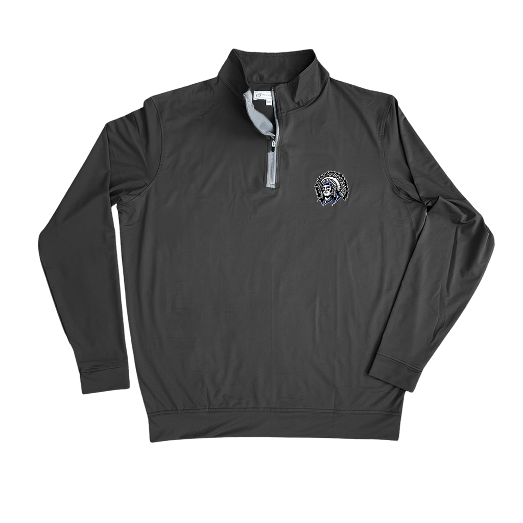 Oconee County Black 1/4 Zip Performance Pullover