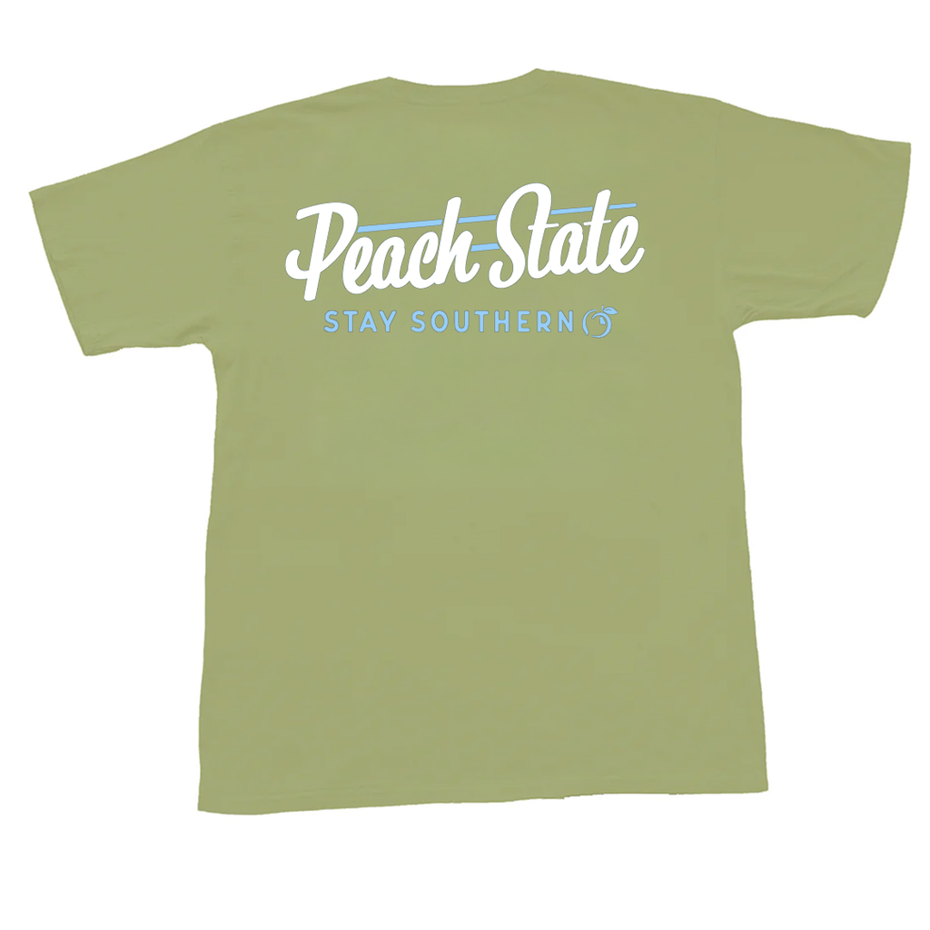 Old School Peach State Short Sleeve Pocket Tee