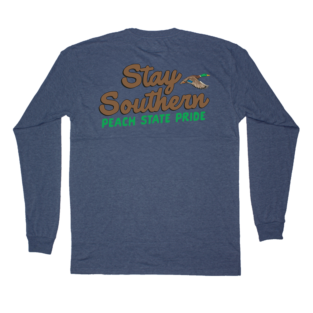 Stay Southern Duck Long Sleeve Pocket Tee