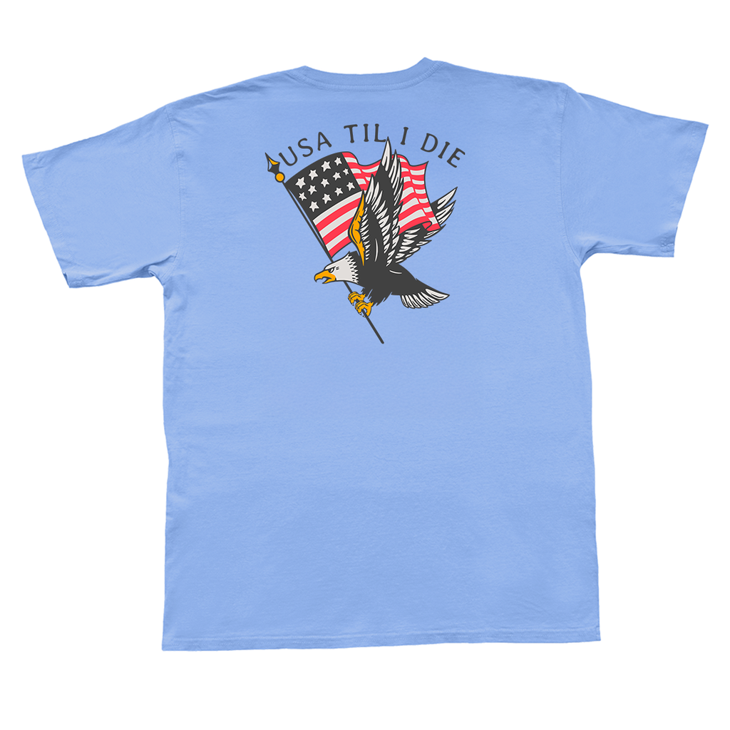 Til I Die Eagle Short Sleeve Pocket Tee