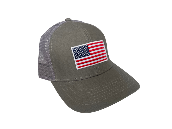 American Flag Mesh Back Trucker – Peach State Pride display picture 3