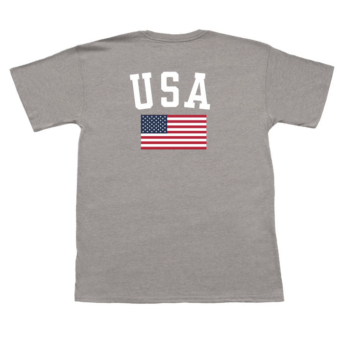 YOUTH USA Flag Short Sleeve Pocket Tee