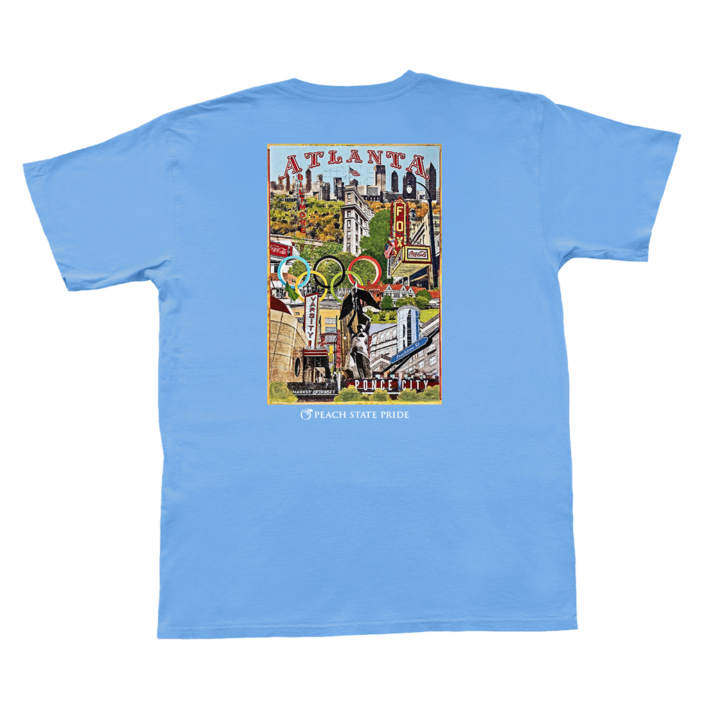 Atlanta Montage Short Sleeve Pocket Tee