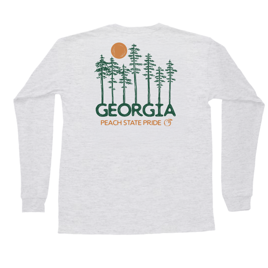 Georgia Pines Long Sleeve Pocket Tee