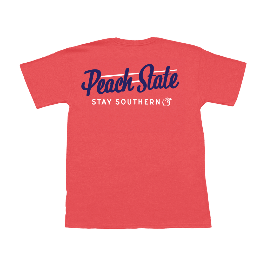 Old School Peach State Short Sleeve Pocket Tee