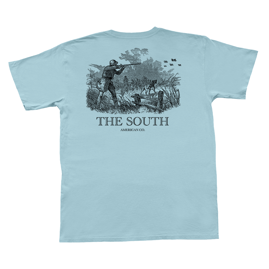 Quail Etching Short Sleeve Pocket Tee