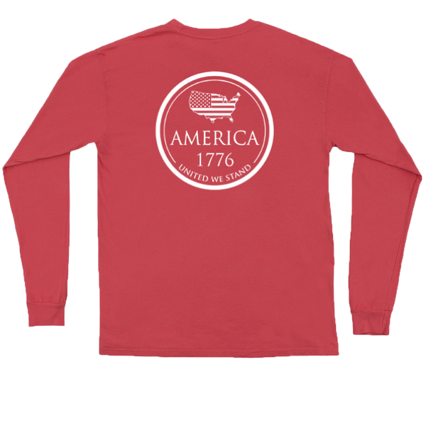 SALE - 1776 Long Sleeve Pocket Tee – Peach State Pride