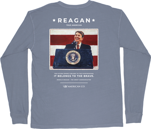 American Co. Ronald Reagan Long Sleeve Pocket Tee – Peach State Pride