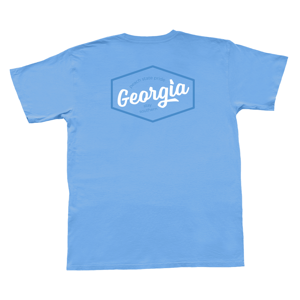 Georgia Script Patch Short Sleeve Pocket Pocket Tee