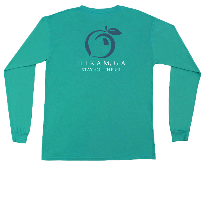 Hiram, GA Long Sleeve Hometown Pocket Tee