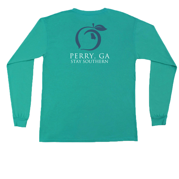 Perry, GA Long Sleeve Hometown Pocket Tee