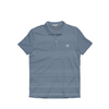 YOUTH Navy & White Beech Stripe Performance Polo