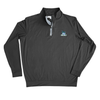 GCSU Bobcat Head Black 1/4 Zip Performance Pullover