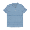 Classic Blue & White Boxwood Stripe Cotton Lyocell Polo