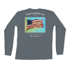 Betsy Ross Flag Long Sleeve Pocket Tee