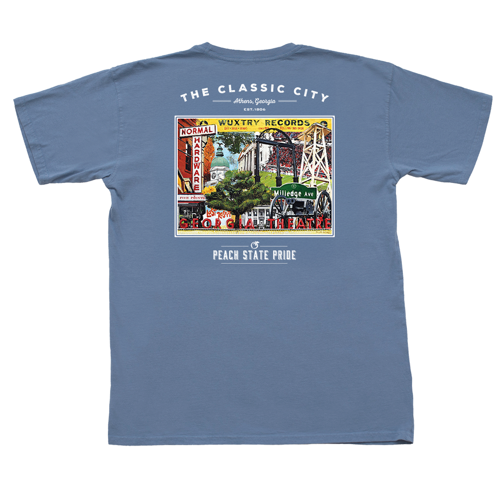 Classic City Establishments Short Sleeve Pocket Tee