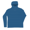 Classic Blue & Sky Blue Camellia Cotton Lyocell Hoodie