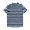 Georgia Tech Navy & White Camellia Cotton Lyocell Polo