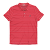 UGA Standing Dawg Red & White Camellia Cotton Lyocell Polo