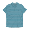 Horizon, Hydro & White Heathered Drift Stripe Performance Polo