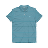 Horizon, Hydro & White Heathered Drift Stripe Performance Polo