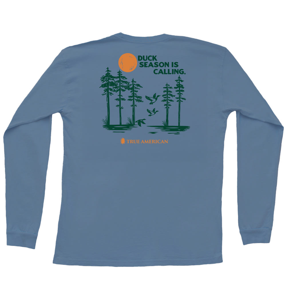Duck Season is Calling Long Sleeve Pocket Tee