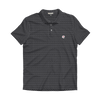 UGA Gray & Black Gridiron Performance Polo