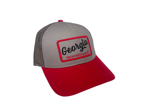 Georgia Script Mesh Back Trucker Hat - Seafoam