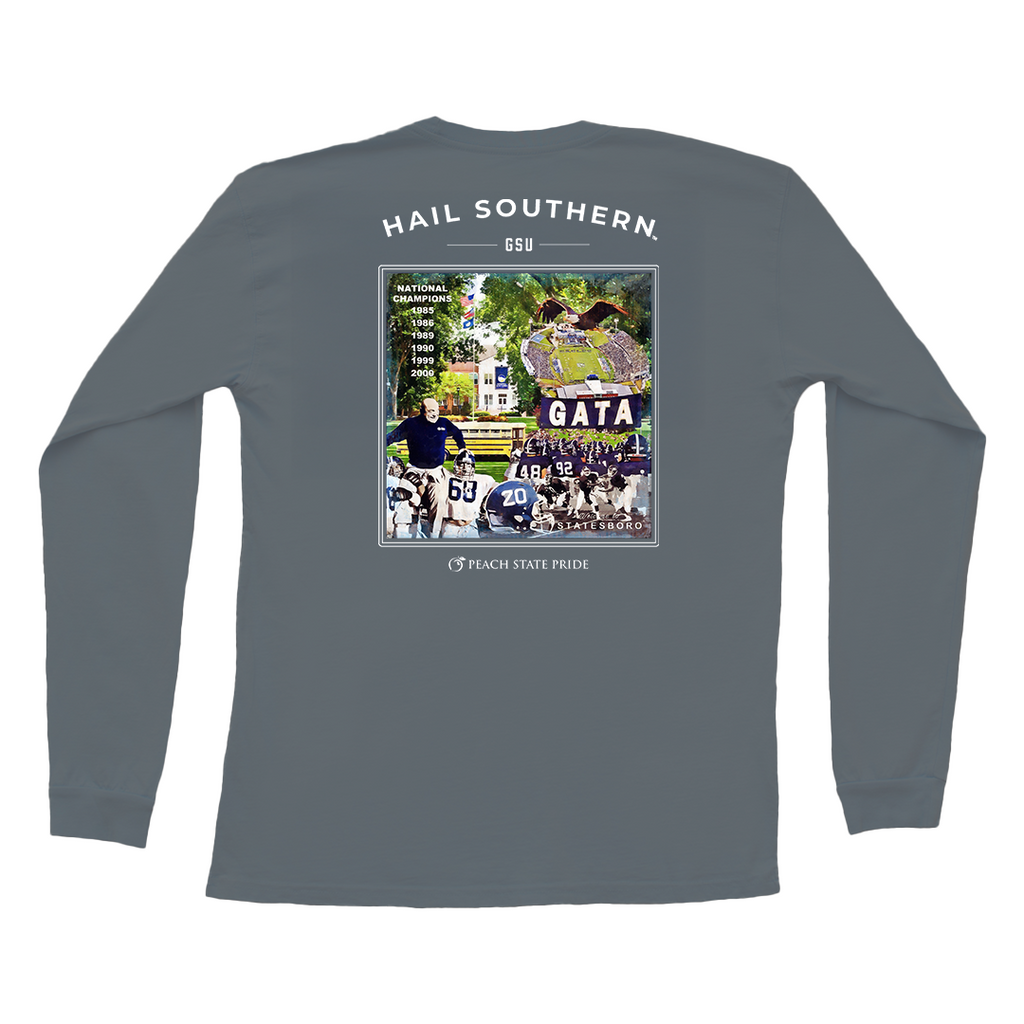 GSU Montage Long Sleeve Pocket Tee