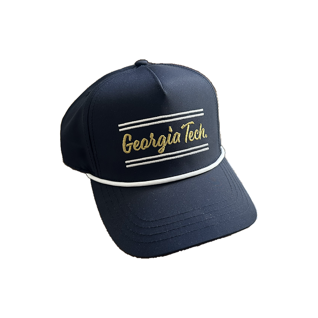 Georgia Tech Script 5 Panel Performance Hat – Peach State Pride