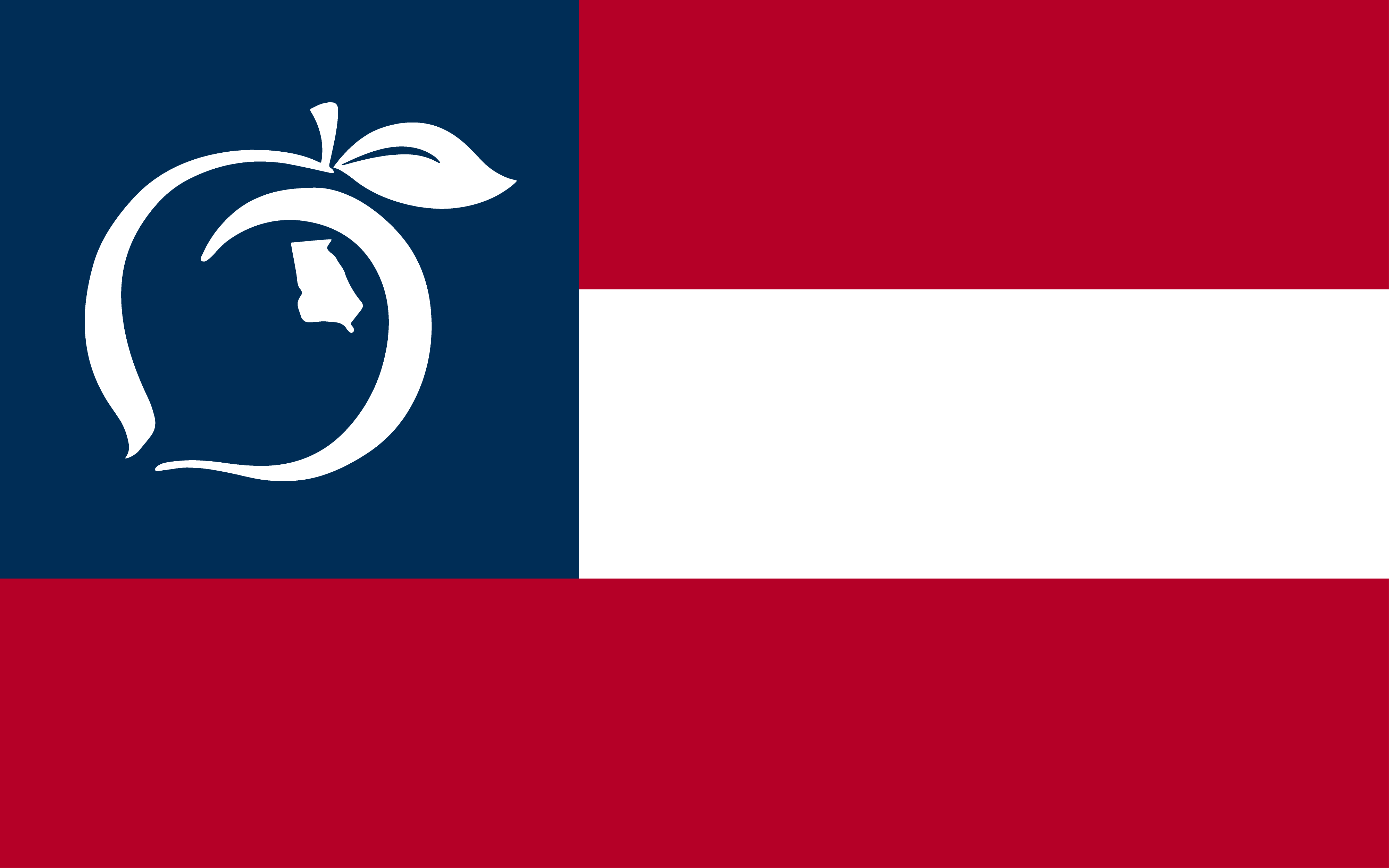 Peach State Pride Flag Decal