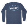 Georgia Script Patch Long Sleeve Pocket Tee