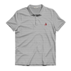 UGA Leaning Dawg Charcoal and White Heathered Jasmine Performance Polo