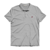 UGA Standing Dawg Charcoal and White Heathered Jasmine Performance Polo