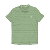 Kelly Green & White Heathered Jasmine Stripe Performance Polo