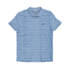 Midair Blue & White Heathered Jasmine Performance Polo