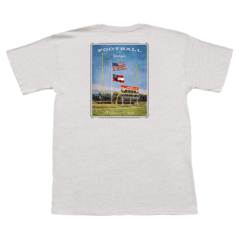 UGA Block G White, Red & Black Beech Stripe Polo